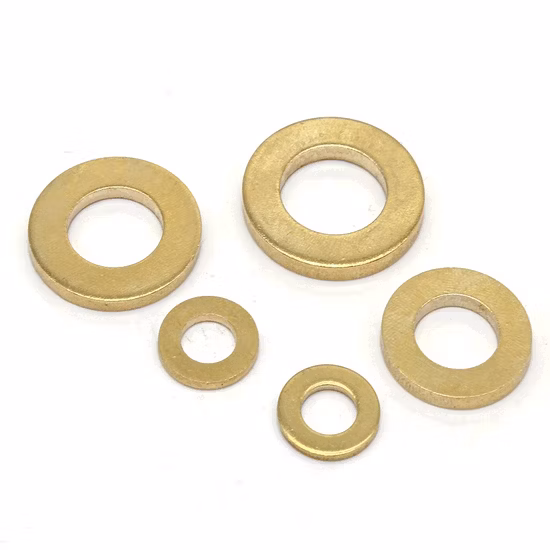 Oilless CuSn8P Flat Washers Copper Bronze Brass Thrust Washer